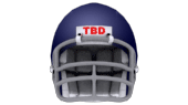 Dark Blue Football Helmet