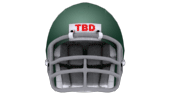 green football helmet