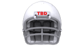 silver Football Helmet